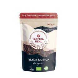 Royal black quinoa grain...