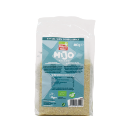 100% compostable peeled millet